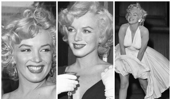 Kyntáknið Marilyn Monroe baðaði sig í kampavíni

