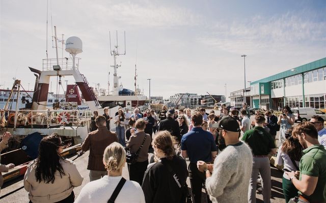 Vel var mætt á viðburð Íslenska sjávarklasans sem haldinn var á Grandanum.