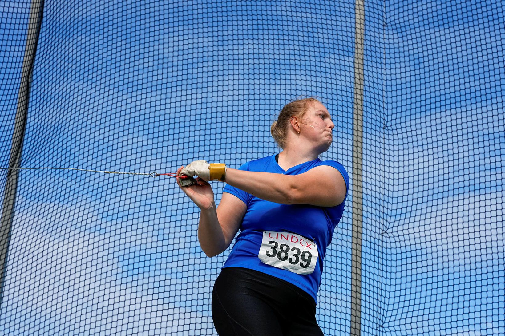 Guðrún Karítas Hallgrímsdóttir í sleggjukasti.