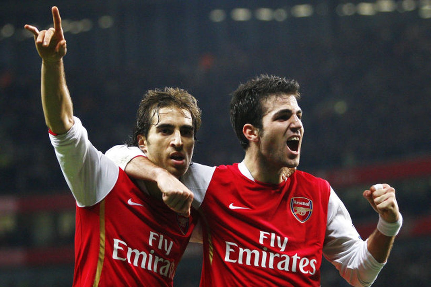 Mathieu Flamini og Cesc Fabregas voru báðir á skotskónum með …