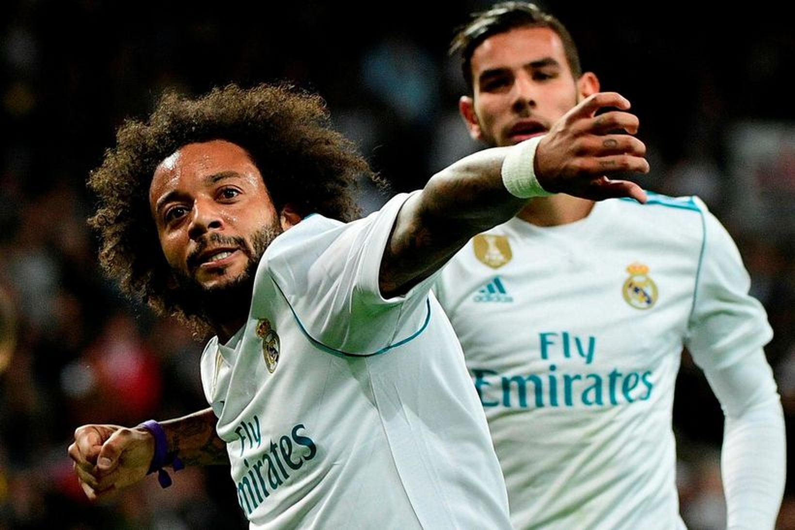 Marcelo fagnar marki sínu fyrir Real Madrid gegn Eibar í …