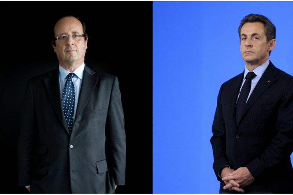 François Hollande og Nicolas Sarkozy