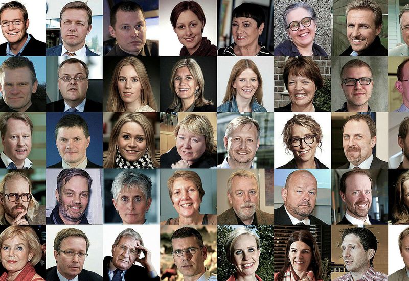 These are pictures of 40 of the 411 Icelanders, whose names are in the Zhenhua data leak.