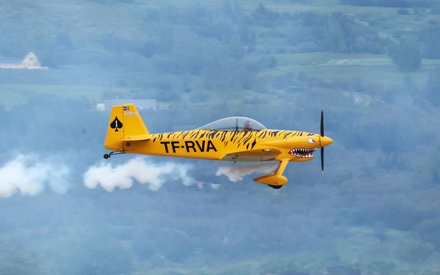 Flugsveitin sýndi listflug á Flugdeginum.