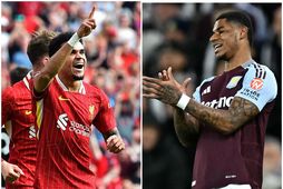 Luis Díaz og Marcus Rashford.