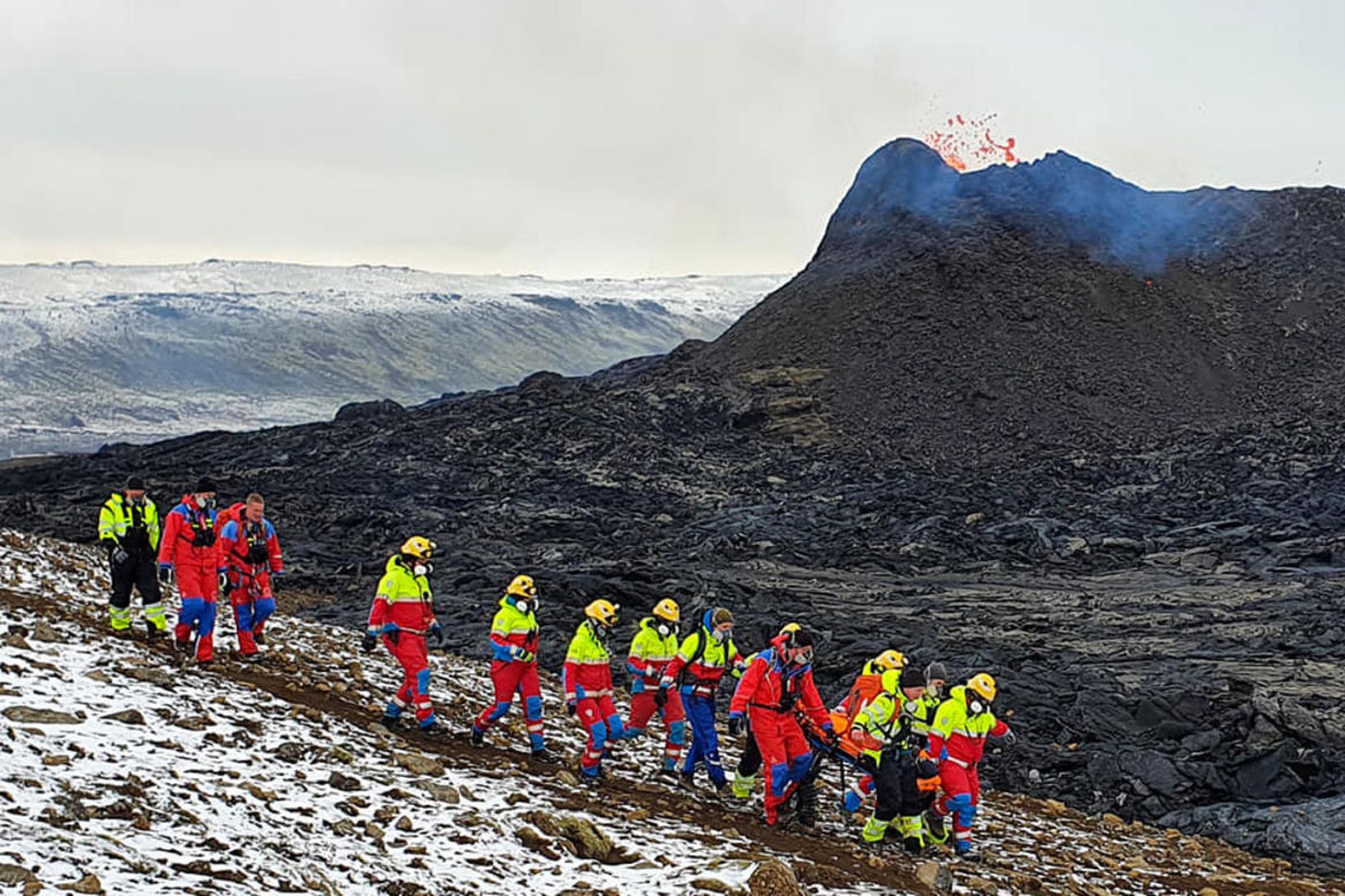 Það hefur verið nóg að gera hjá viðbragðsaðilum við gossvæðið …