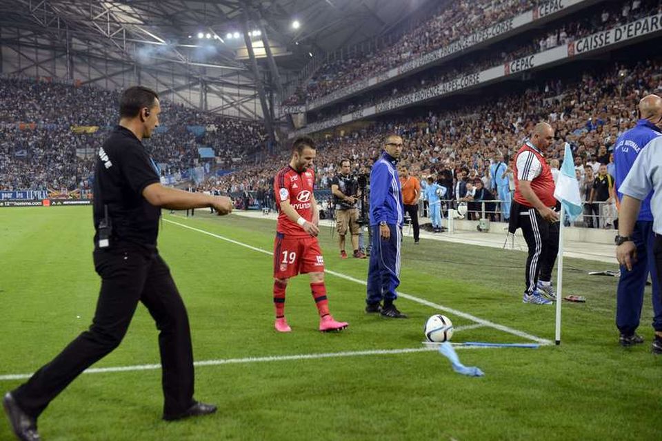 Valbuena í leik gegn Marseille í september.