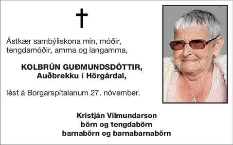 Kolbrún Guðmundsdóttir,
