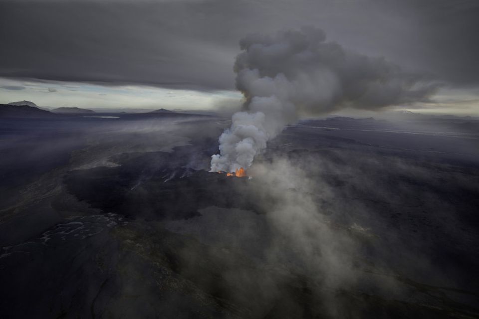 Eldgos í Holuhrauni.