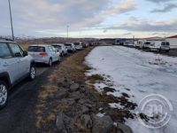 Bílslys við Kirkjubæjarklaustur röð bíla