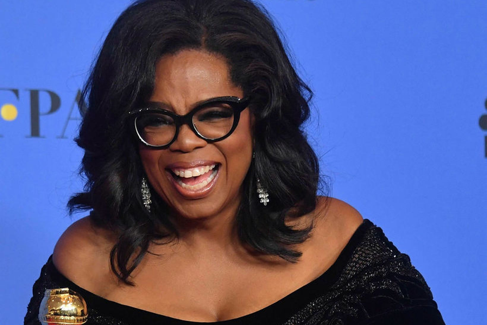 Oprah í essinu sínu á Golden Globe.