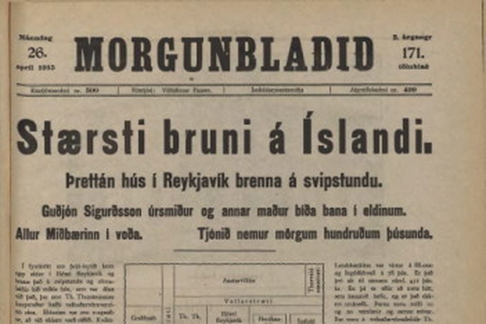 Forsíður Morgunblaðsins