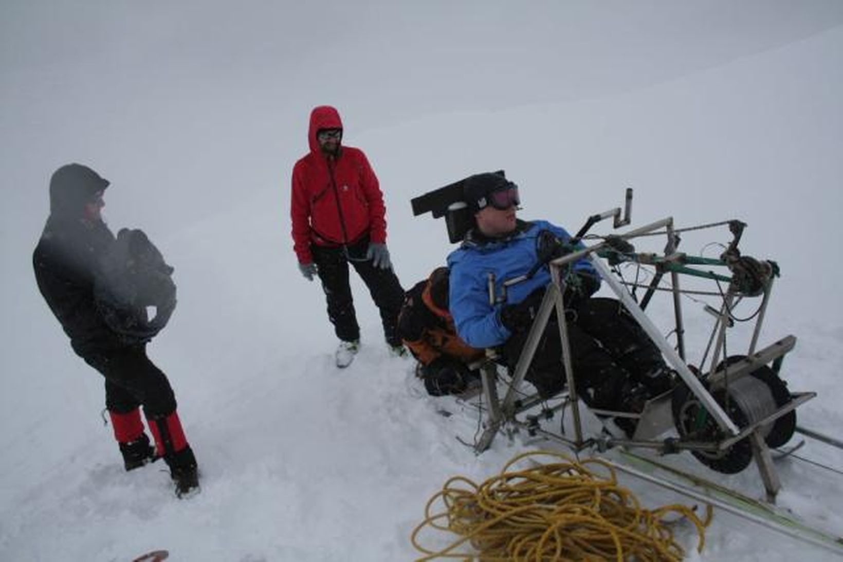 Frá æfingaferð Leifs á Snæfellsjökul.