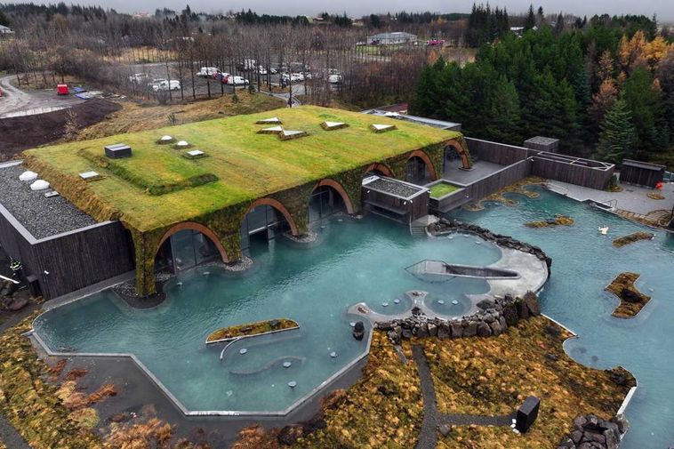 A thousand-square-meter geothermal lagoon opened today