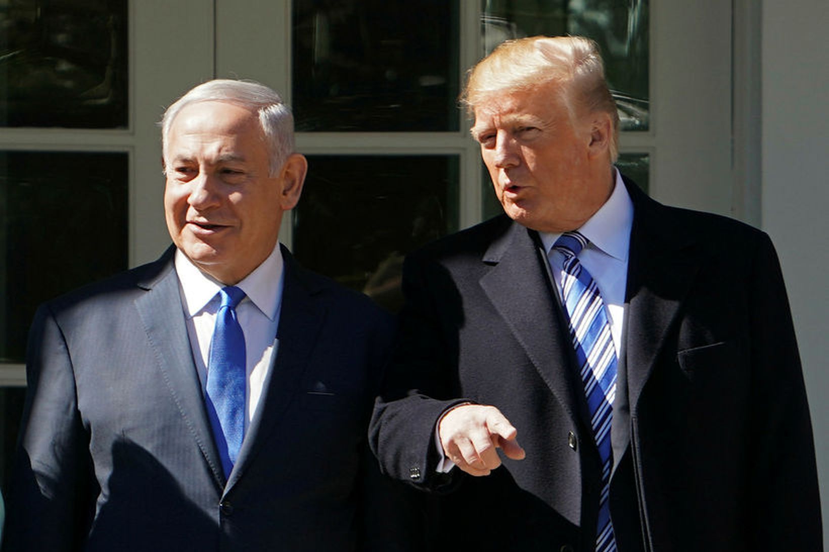 Netanyahu heimsótti Trump í Hvíta húsið í dag.