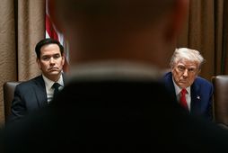 Marco Rubio ásamt Donald Trump.
