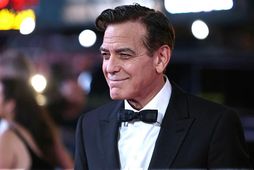 George Clooney var flottur á rauða dreglinum.