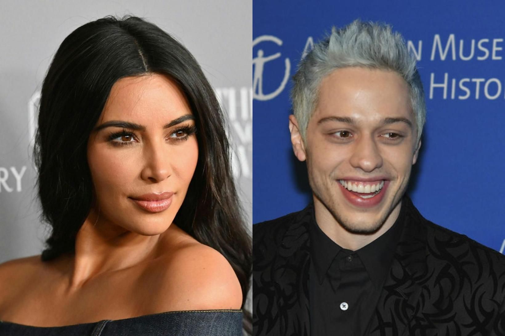 Kim Kardashian West og Pete Davidson eru hamingjusöm.