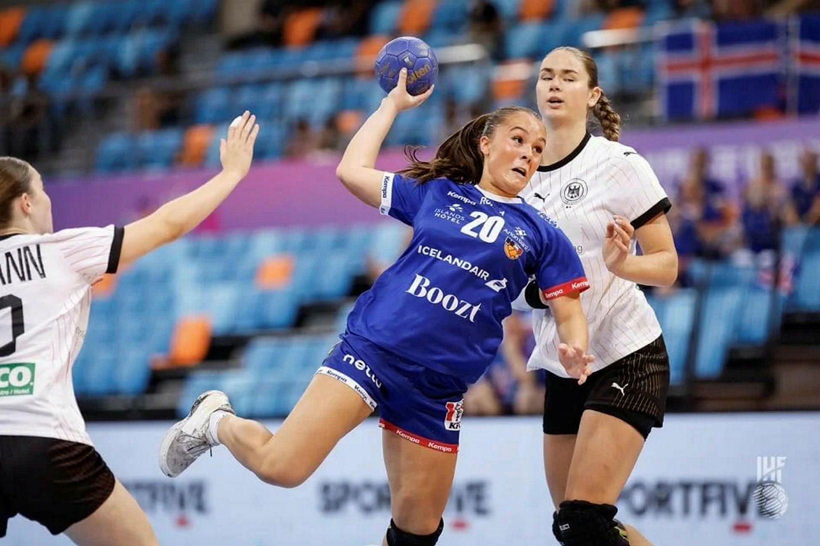 Bergrós Ásta Guðmundsdóttir var markahæst í íslenska liðinu í dag.
