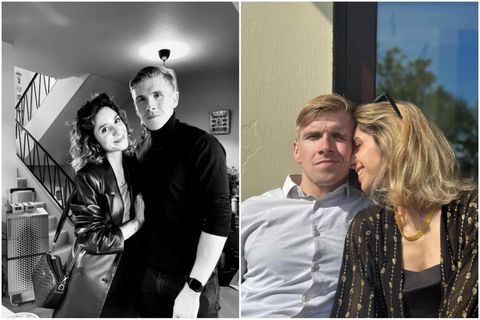 Parið hefur verið hamingjusamt og ástfangið í tvö ár.