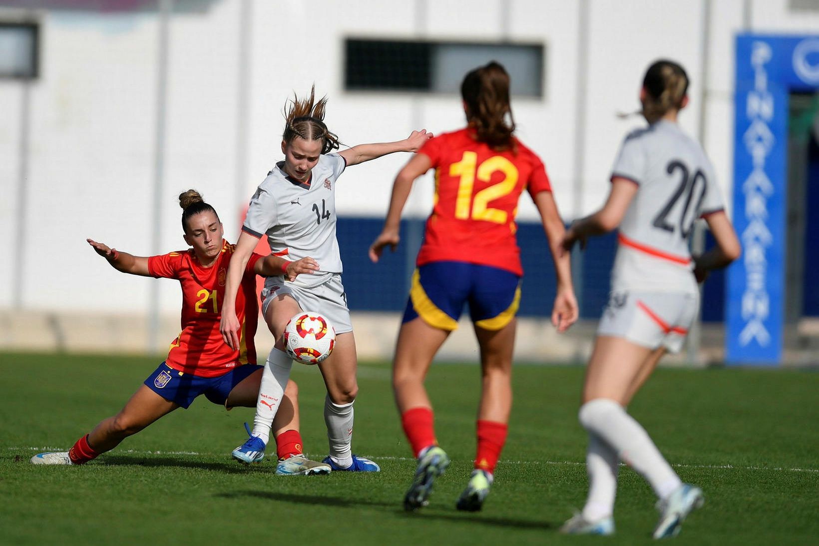 Ragnheiður Þórunn Jónsdóttir skoraði eitt marka U19-ára landsliðsins í dag.