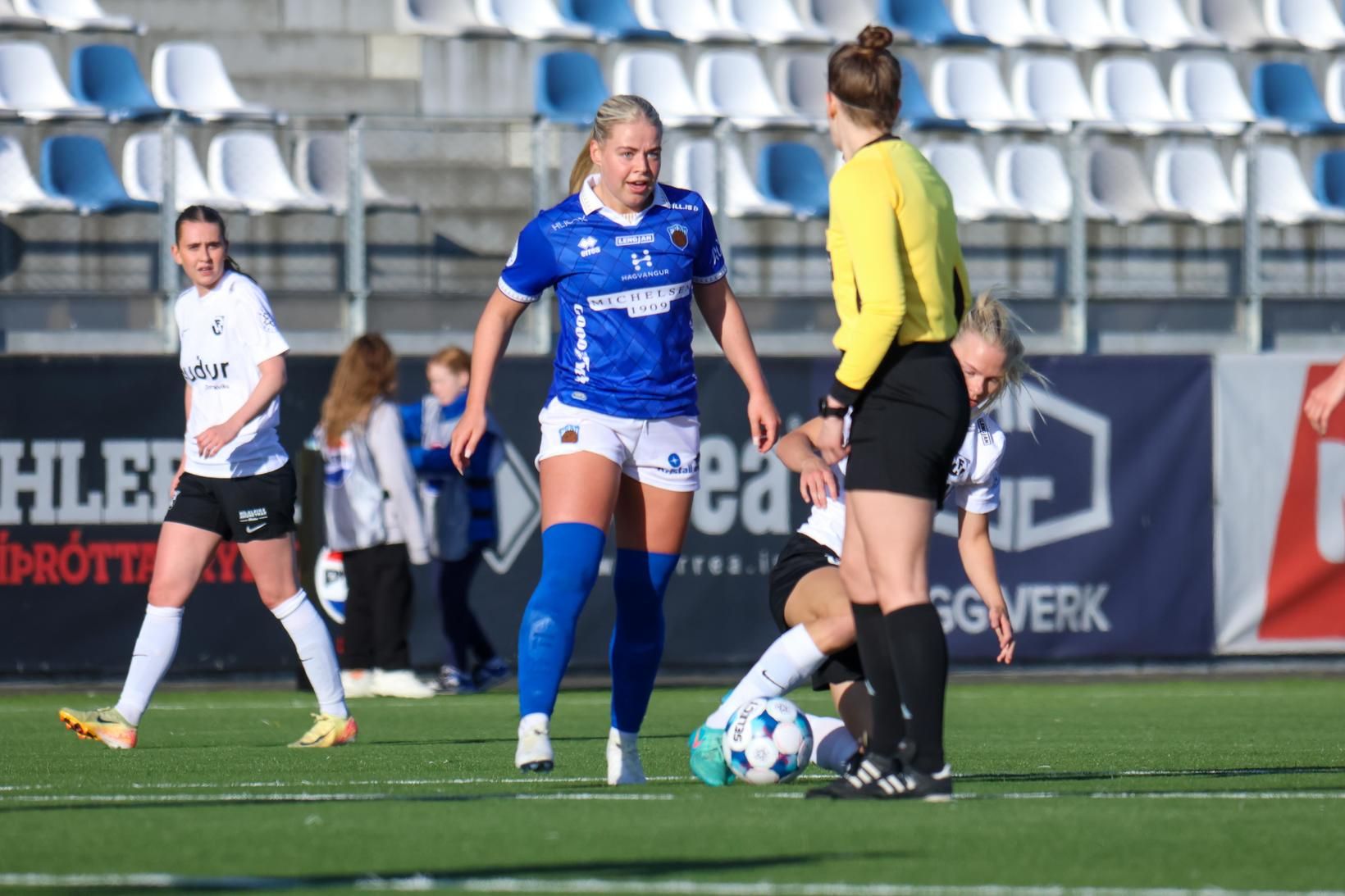 Una Rós Unnarsdóttir skoraði sitt fyrsta mark í efstu deild.