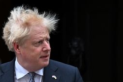 Boris Johnson, forsætisráðherra Bretland, í gær.