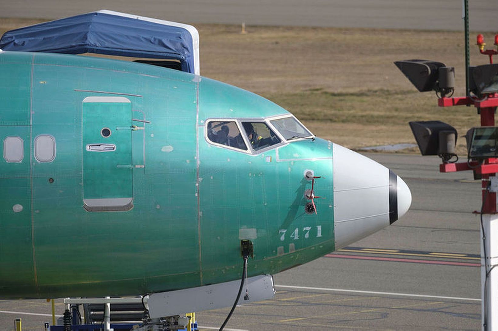 Flugvélin sem fórst var af gerðinni Boeing 737 Max 8.