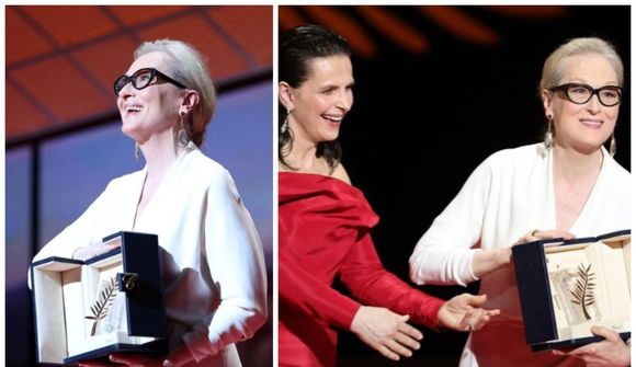 Streep hlaut heiðurspálmann á opnunarkvöldi Cannes