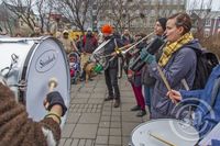 Samstöðufundur No borders á Austurvelli