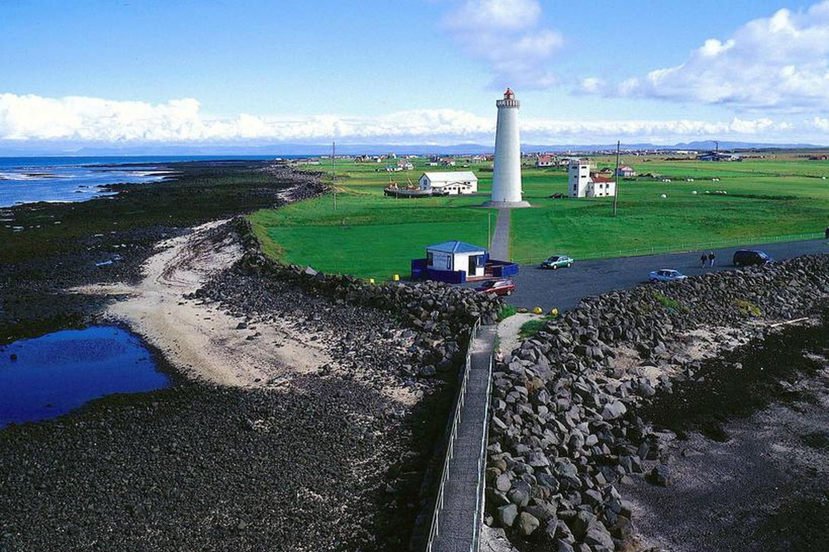 Garðskagavegur er ekki til hraðaksturs fallinn.