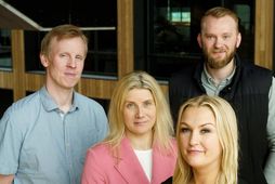 Kristján, Sigrún, Sunna og Sverrir hjá Álviti.