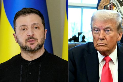 Volodimír Selenskí og Donald Trump.