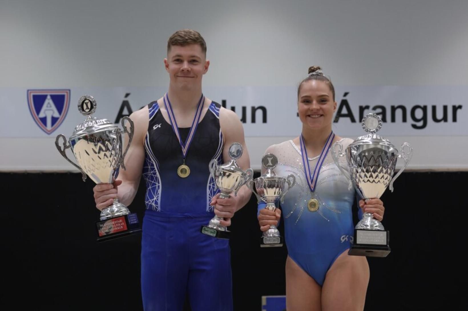 Ágúst sópaði að sér verðlaunum – Thelma vann tvö áhöld