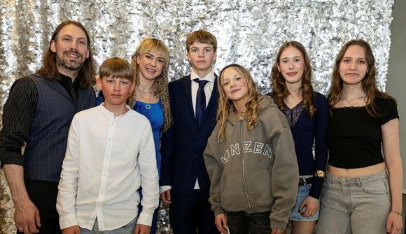 Sonurinn valdi fyndið og sniðugt einhyrningaþema  