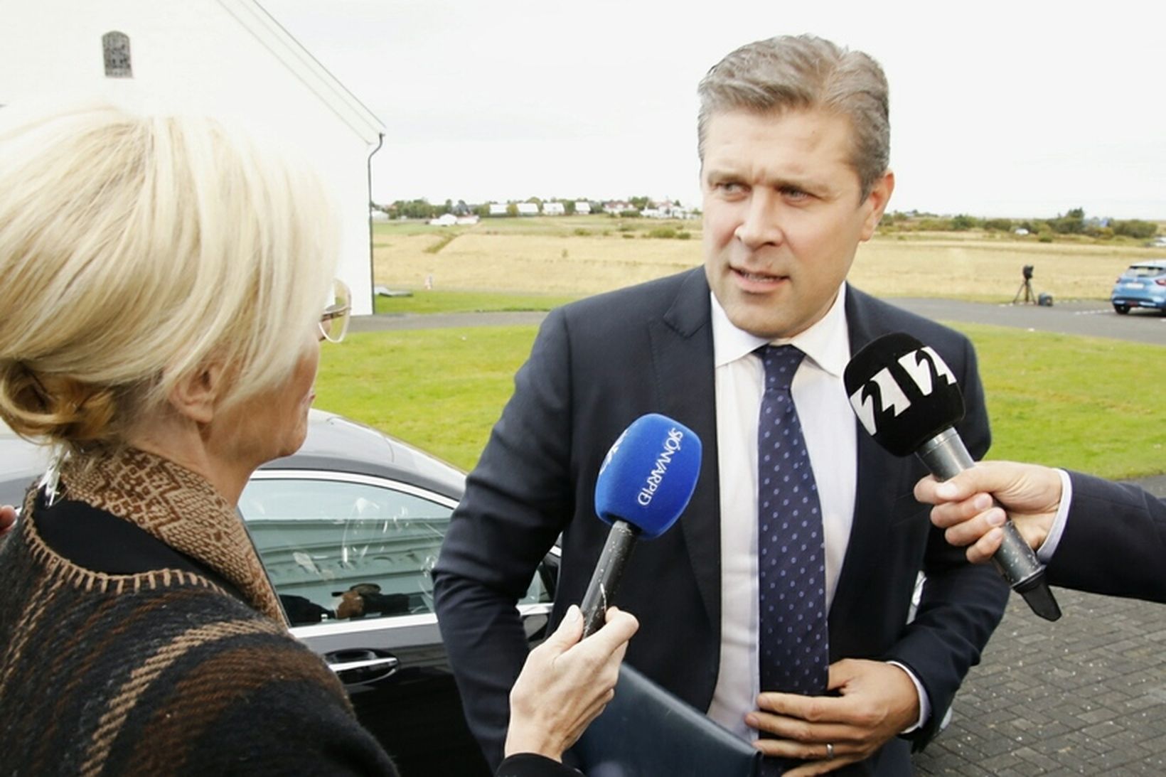 Bjarni Benediktsson á Bessastöðum.