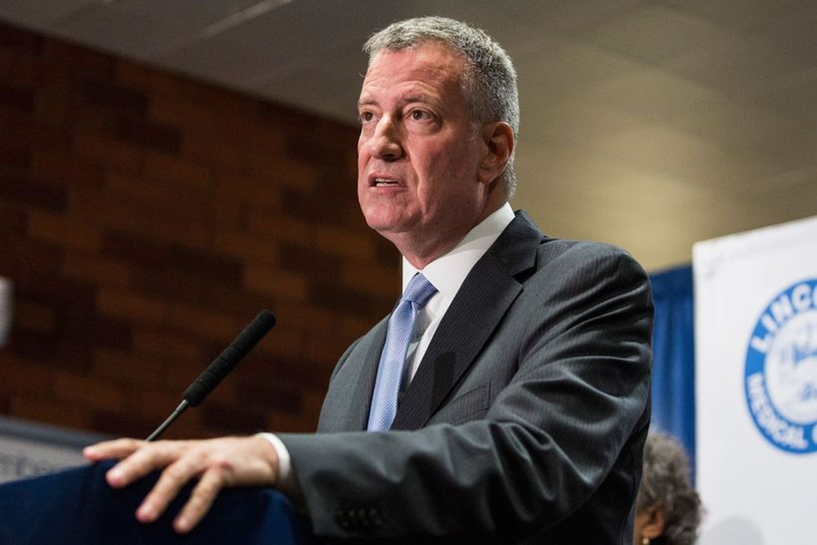 Bill de Blasio, borgarstjóri New York-borgar.