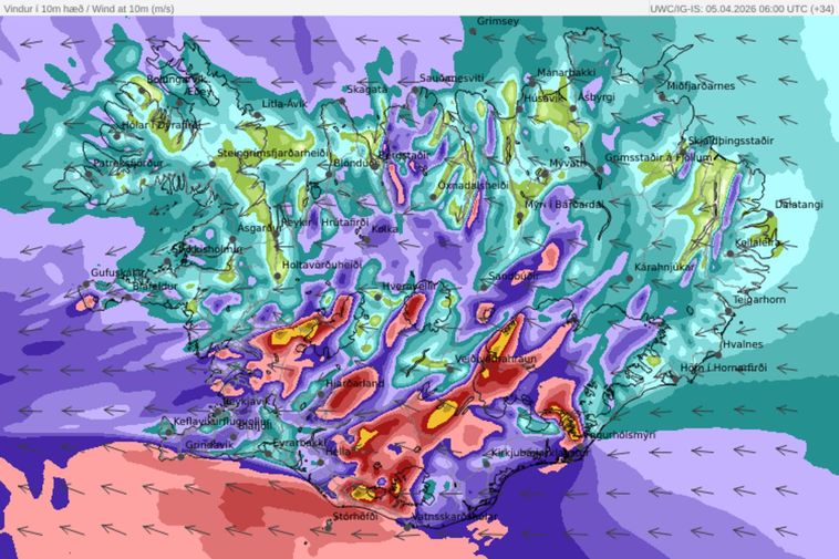 Warnings upgraded to orange in many areas