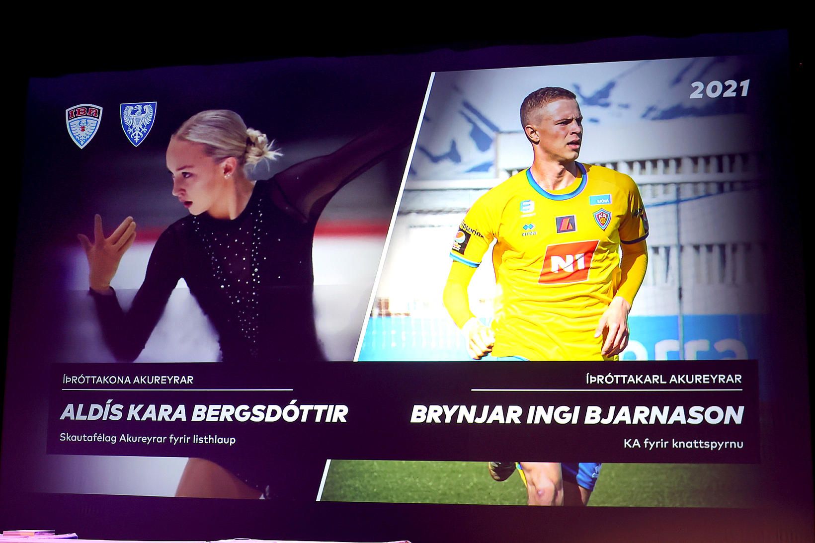 Aldís Kara Bergsdóttir og Brynjar Ingi Bjarnason eru íþróttafólk Akureyrar …