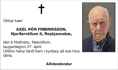 Axel Þór Friðriksson,