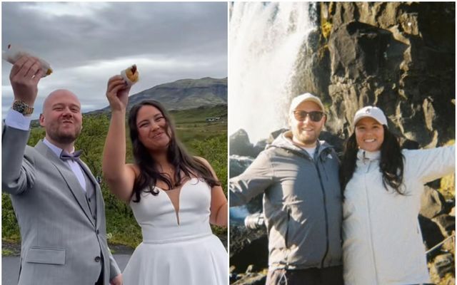 Viktor Már Snorrason og Kaya Sue giftu sig síðustu helgi.