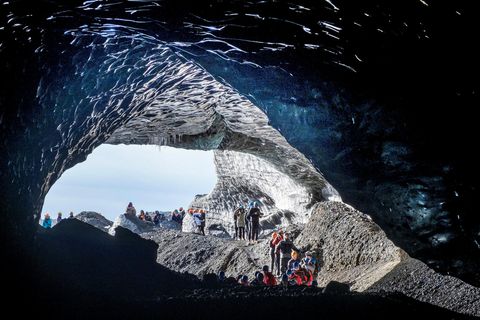 Í Breiðamerkurjökli. Mynd úr safni.