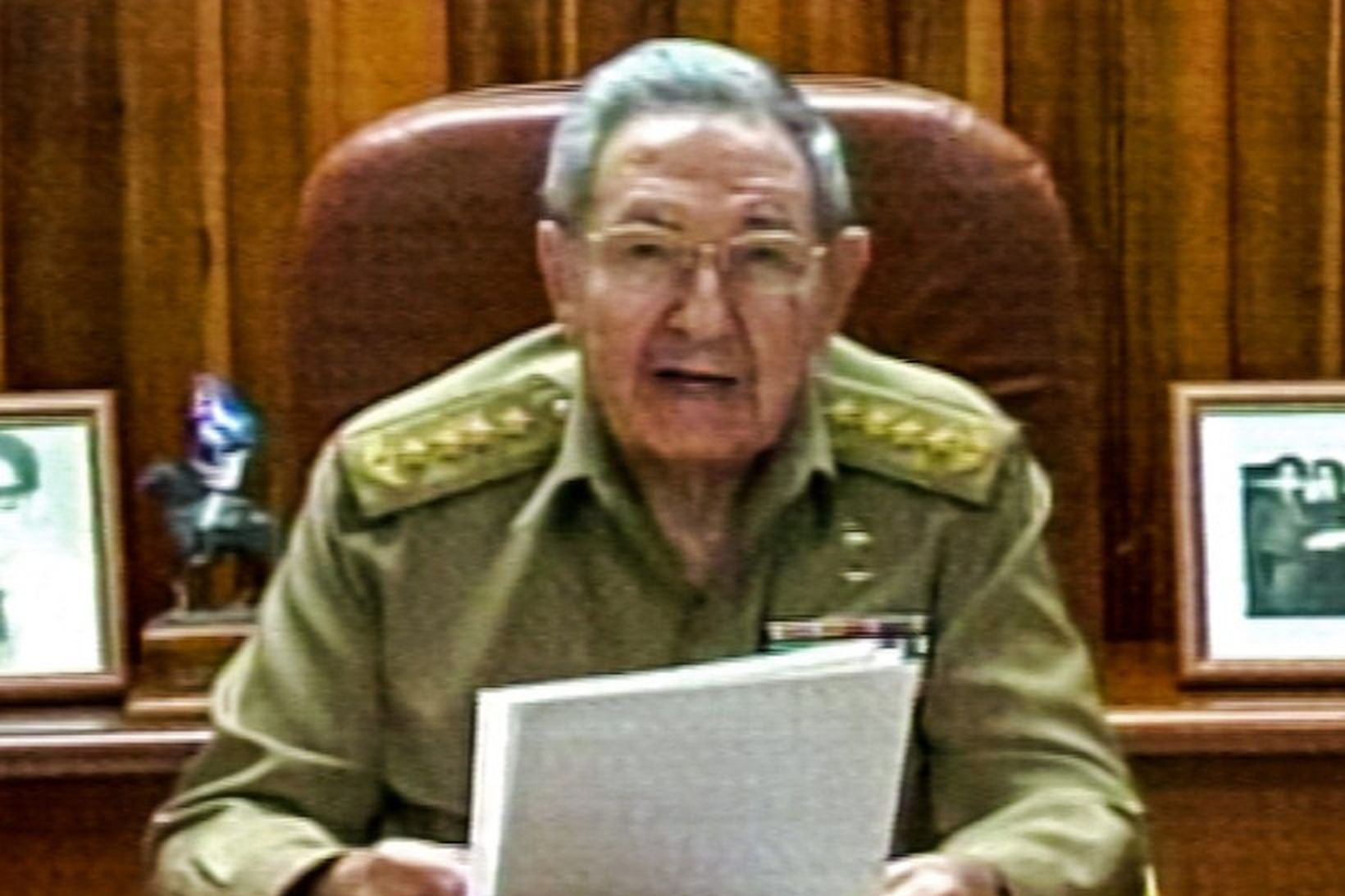 Raul Castro ávarpaði þjóð sína í dag.