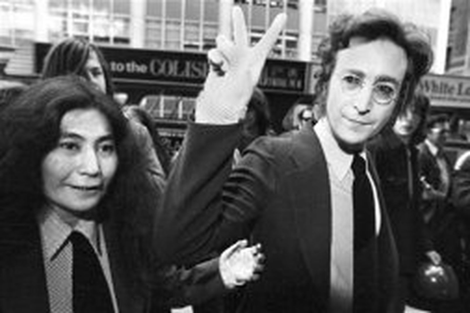 John Lennon og Yoko Ono.