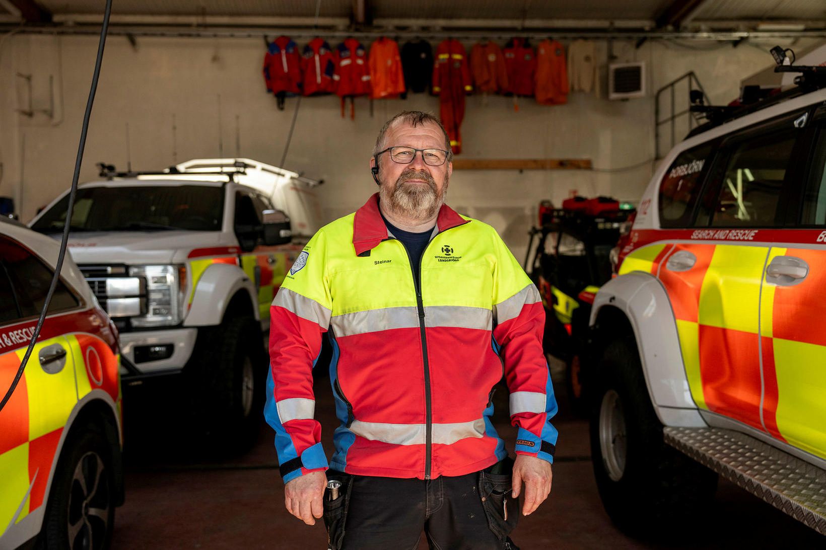 Steinar Þór Kristinsson, stjóri svæðisstjórnar og félagi hjá björgunarsveitinni Þorbirni …