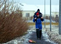 Feðgar á heimleið