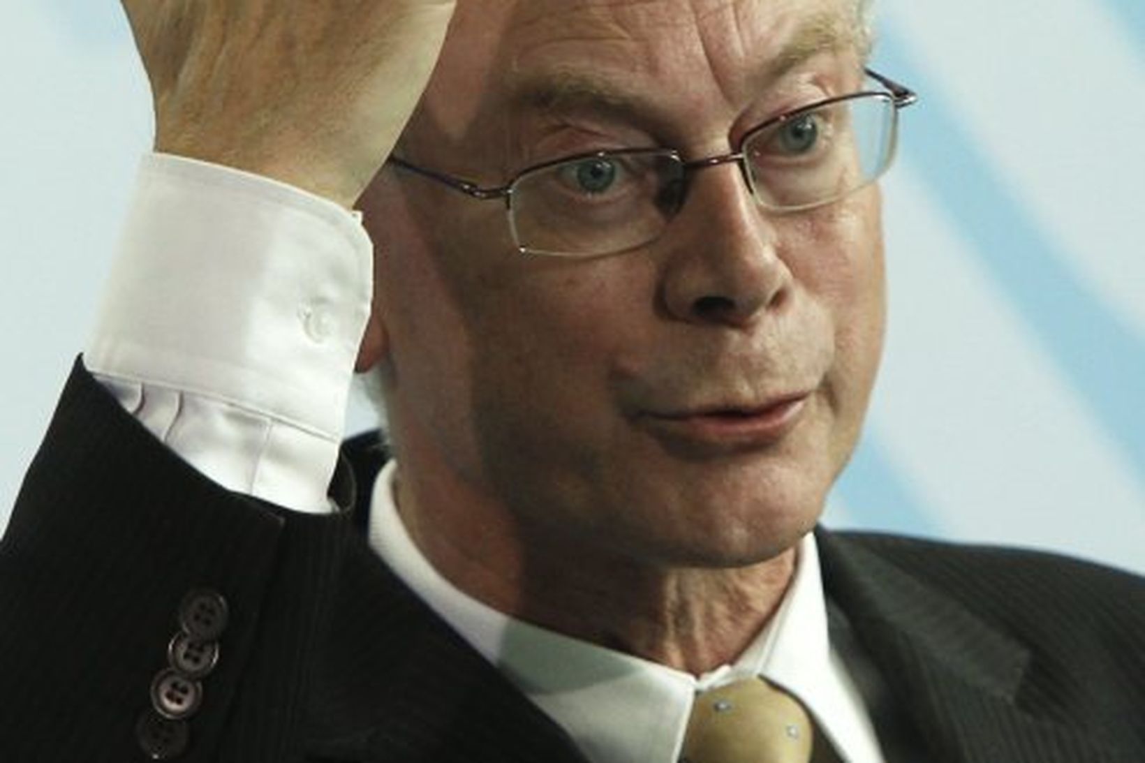 Forseti leiðtogaráðs Evrópusambandsins, Herman van Rompuy.