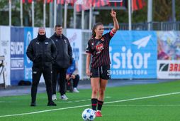 Bergdís Sveinsdóttir, fyrirliði Víkings, skoraði fyrsta mark Víkings.