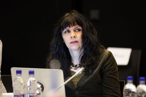 Birgitta Jónsdóttir, one of the Pirate Party's three current MPs.