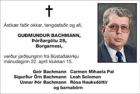 Guðmundur Bachmann,